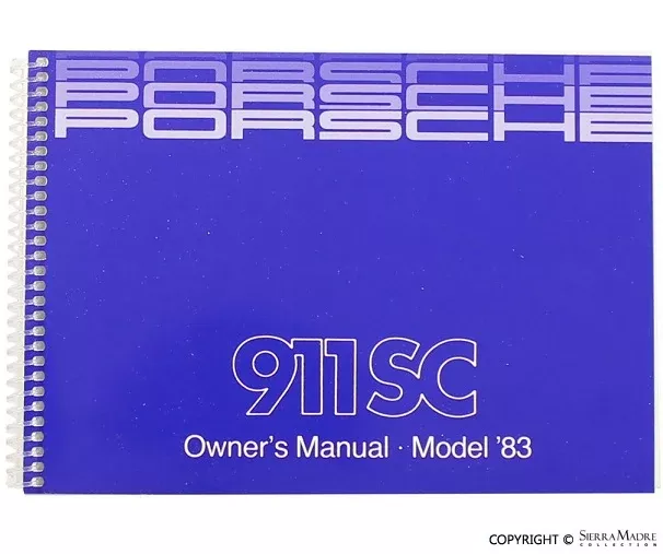 Porsche 1983 Owners Manual – 911WKD-471-721