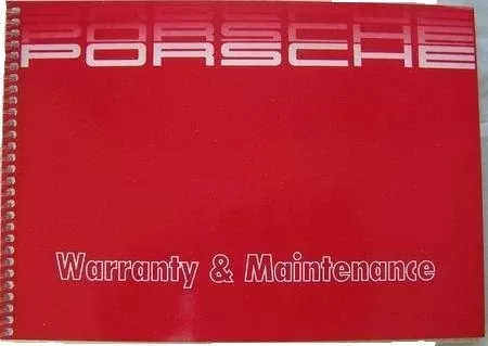 Porsche 1990 Guarantee & Maintenance Book – 911WKD-900-020-90