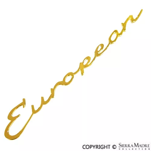 Porsche 356A Gold European Fender EmblemSMC-000-910