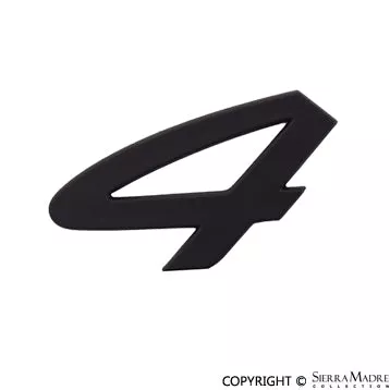 Porsche 4 Emblem – Black – 964 89-94964-559-241-00-70C