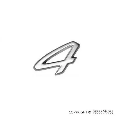 Porsche 4” Emblem – Silver – 993 95-98993-559-241-01