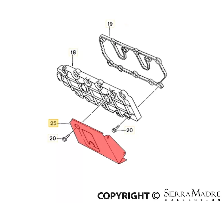 Porsche Camshaft Housing Plate – Left – 911993-105-295-52