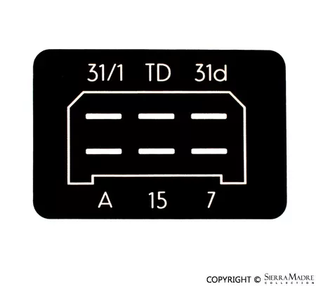 Porsche CDI Ignition Module Box Decal – 6-PinSMC-602-702-55