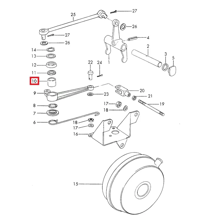 Porsche Clutch Lever Bushing - 914 70-76905-116-701-01