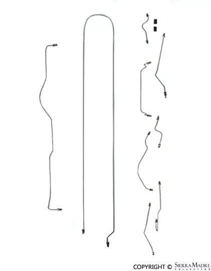 Porsche Complete Brake Line Kit – 911/912 1968901-355-600-68