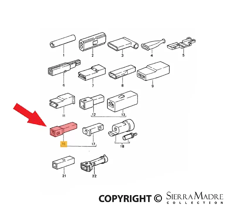 Porsche Connector Housing – 911/924/944 76-85171-971-998