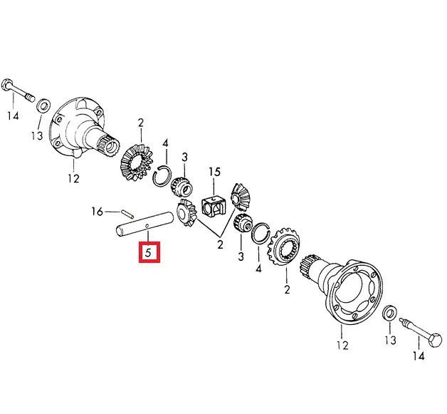 Porsche Differential Pin – 914 70-76911-332-207-00