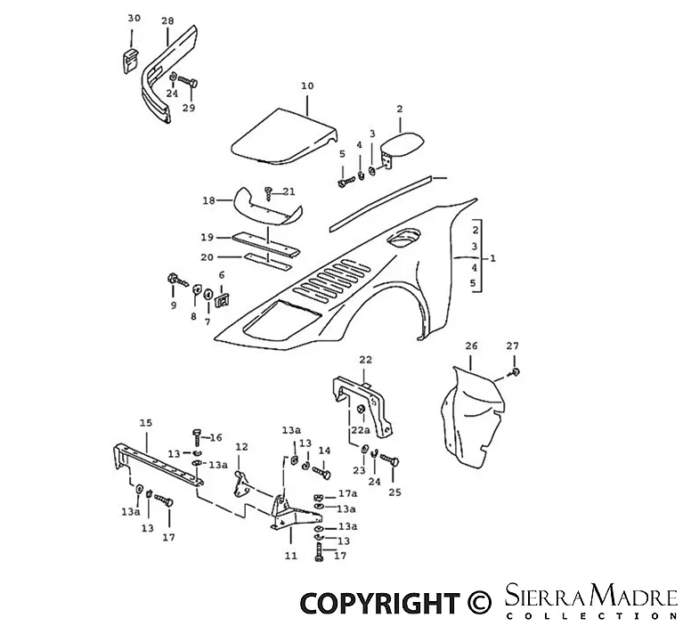 Porsche Fender – 911 87-89930-503-032-05-GRV