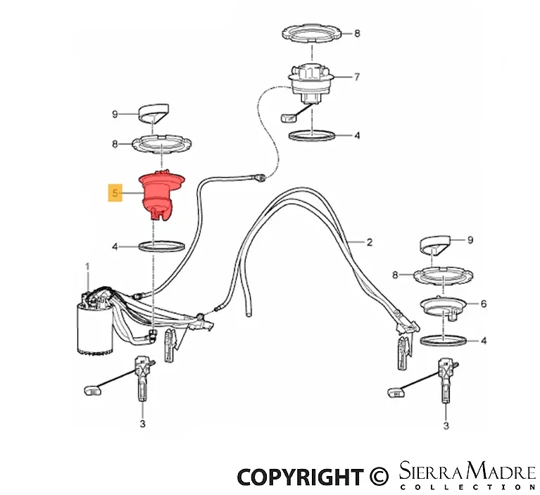 Porsche Fuel Filter – Right – Panamera 10-14970-201-424-00