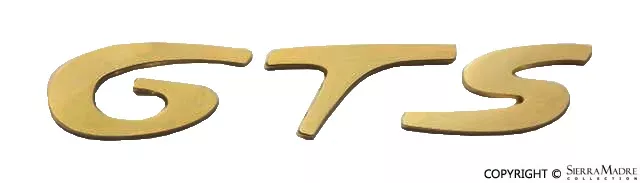 Porsche GTS Rear Decklid Emblem Set - Gold904-559-303-99