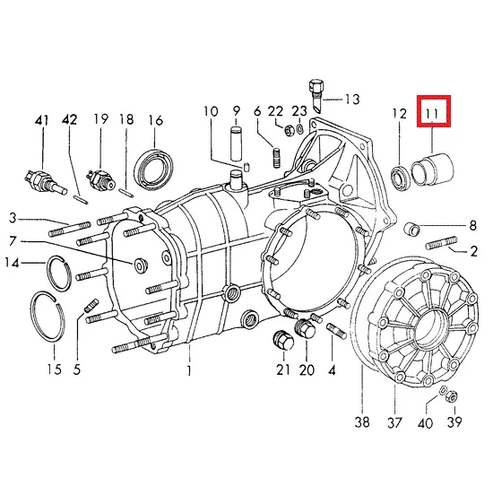 Porsche Guide Sleeve - 914 70-76905-116-813-01
