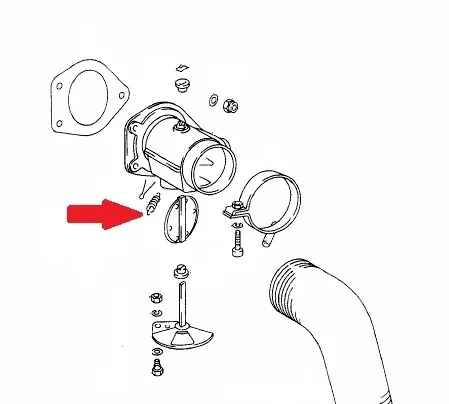 Porsche Heating Air Supply Spring – 911 65-83999-522-013-01