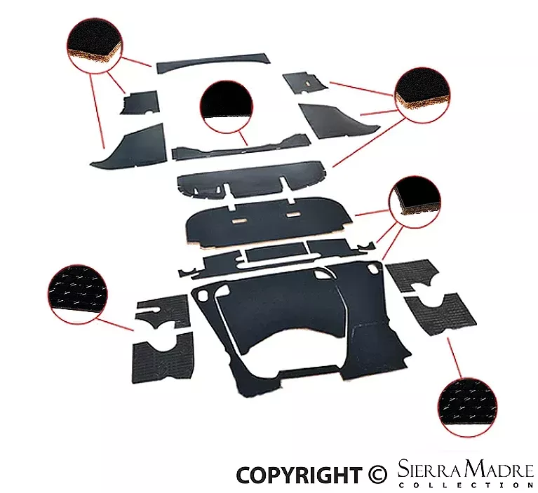Porsche Insulation System Set - 356B/356C 60-65SMC-556-800-SET