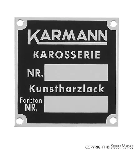 Porsche Karmann ID Badge644-701-105-00