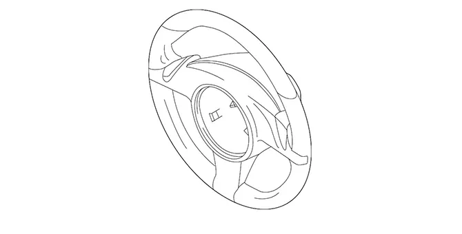 Porsche Multifunction Steering Wheel Leather – 992044400A – 992 18-23992044400A