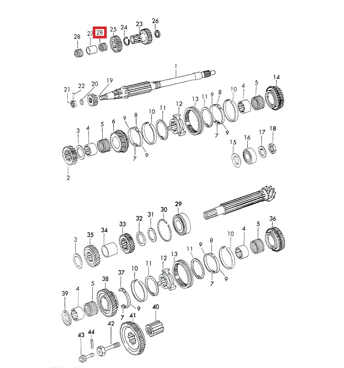 Porsche Needle Bearing - 914 70-76999-201-106-00