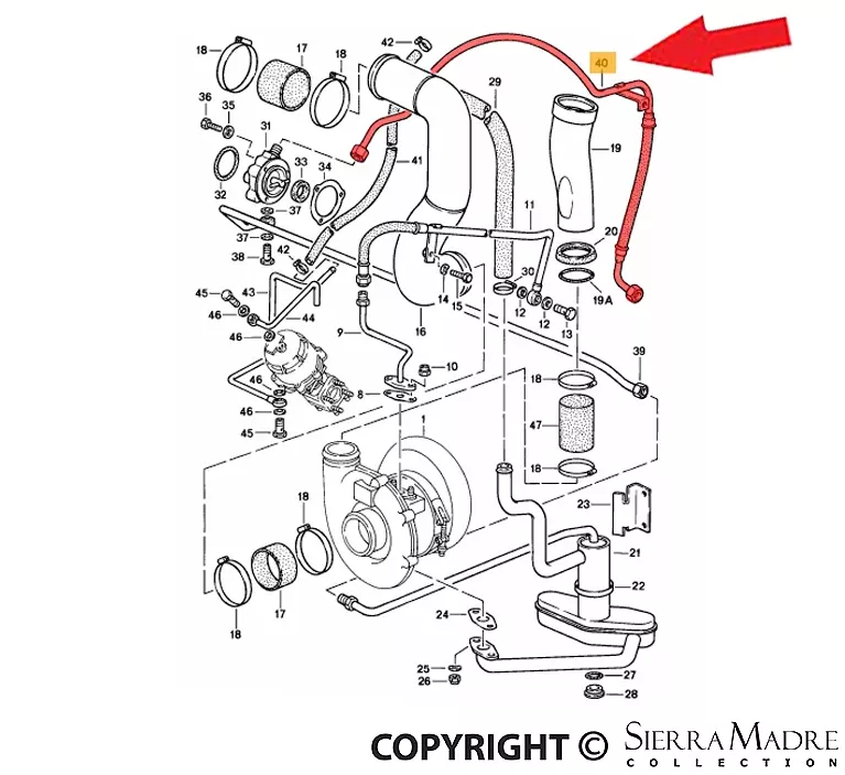 Porsche Oil Pipe – 911 87-89