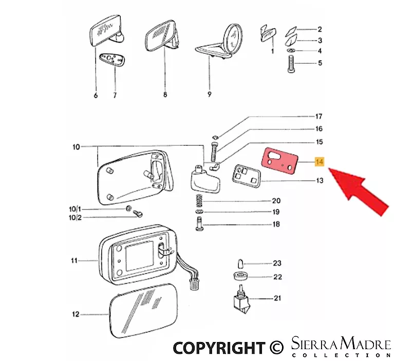 Porsche Reinforcement Plate - Left - 911 74-94911-531-197-00
