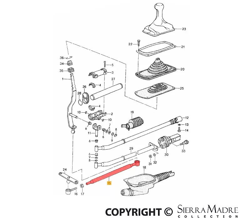 Porsche Shift Rod - 911 89-98964-424-011-01