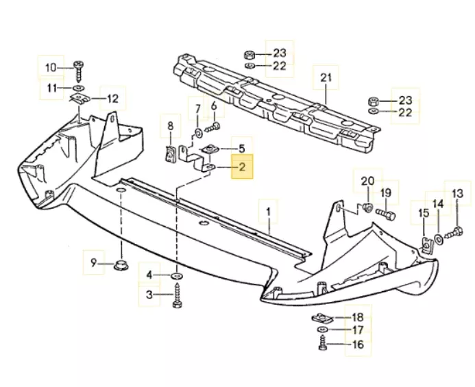 Porsche Spoiler Support – 928928-505-289-02