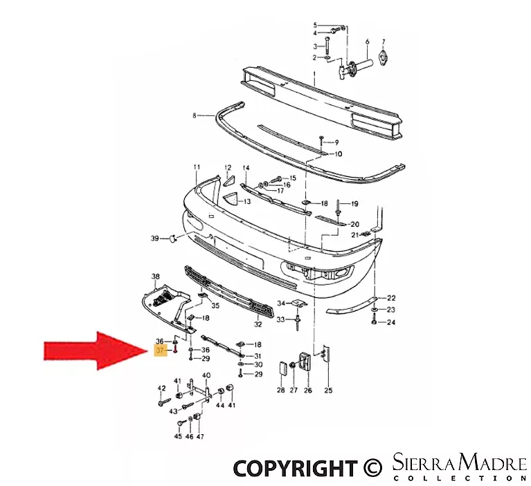 Porsche Tapping Screw - 4.2mm x 13mmN-013-966-17