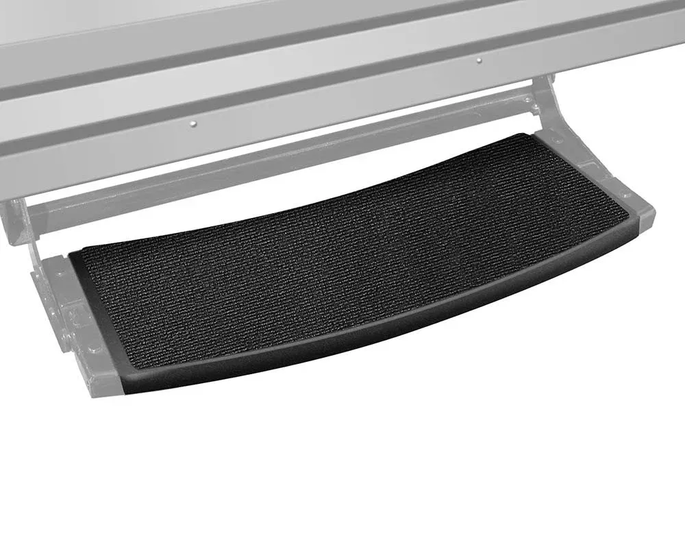 Prest-O-Fit 2-0374 Outrigger Radius Rv Step Rug Black Onyx 22 In. Wide