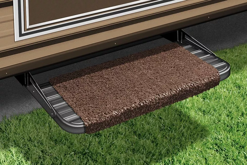 Prest-O-Fit Prest-O-Fit 2-1040 Wraparound Step Rugs, 18, Espresso Brown
