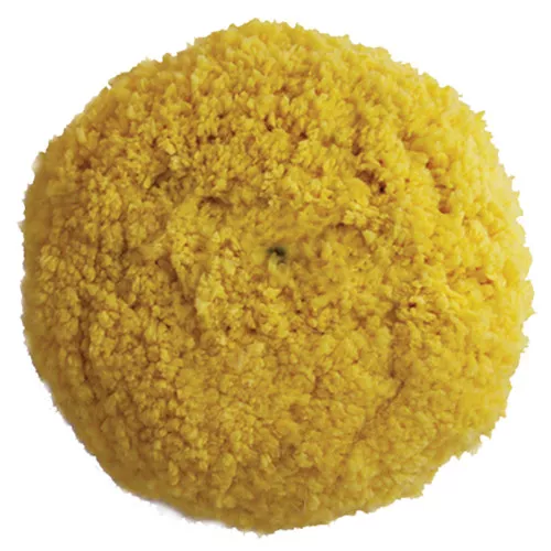 Presta Yellow Yellow Blended Wool Medium Cutting Pad - 9" Screw-On Pad