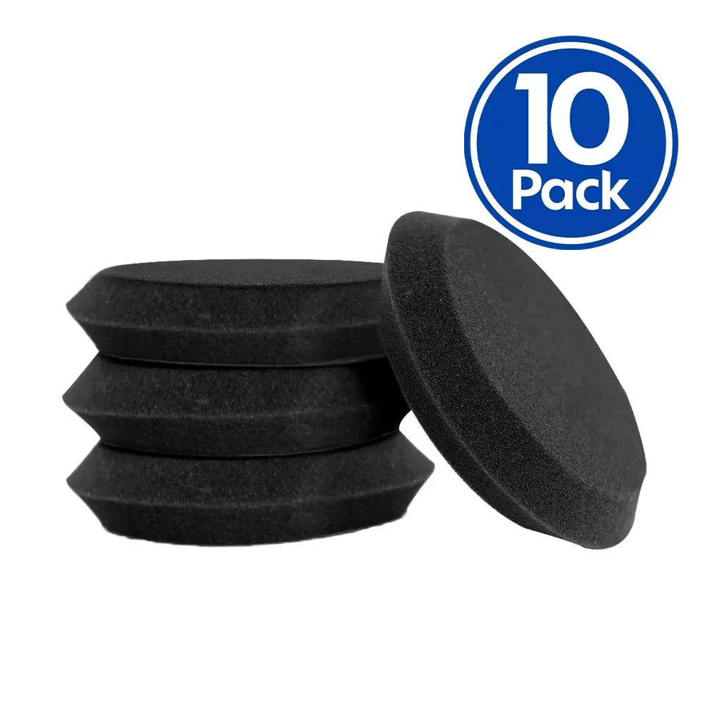 PUREWAX Black Foam Applicator Pad 4.5″ x 10 pack Super Soft