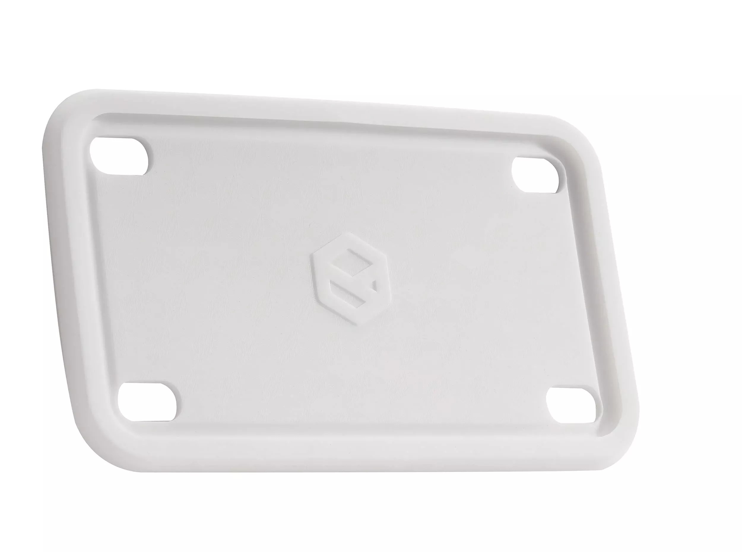 Rightcar Solutions Motorcycle Silicone License Plate Frames | The Original Premium Grade Silicone Bike Plate Frame | Rust Proof, Rattle Proof, Weather Proof License Plate Holder (White)