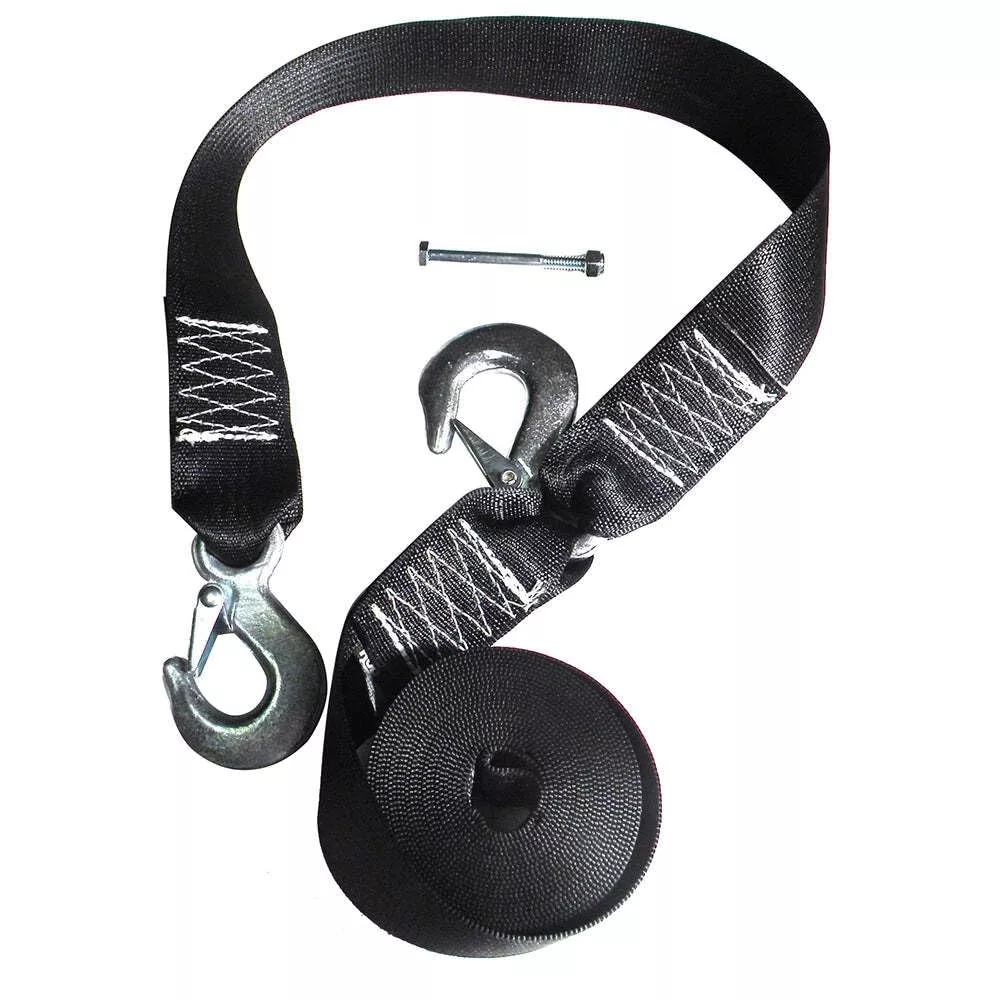 Rod Saver Winch Strap Replacement W/Safety Strap – 20′