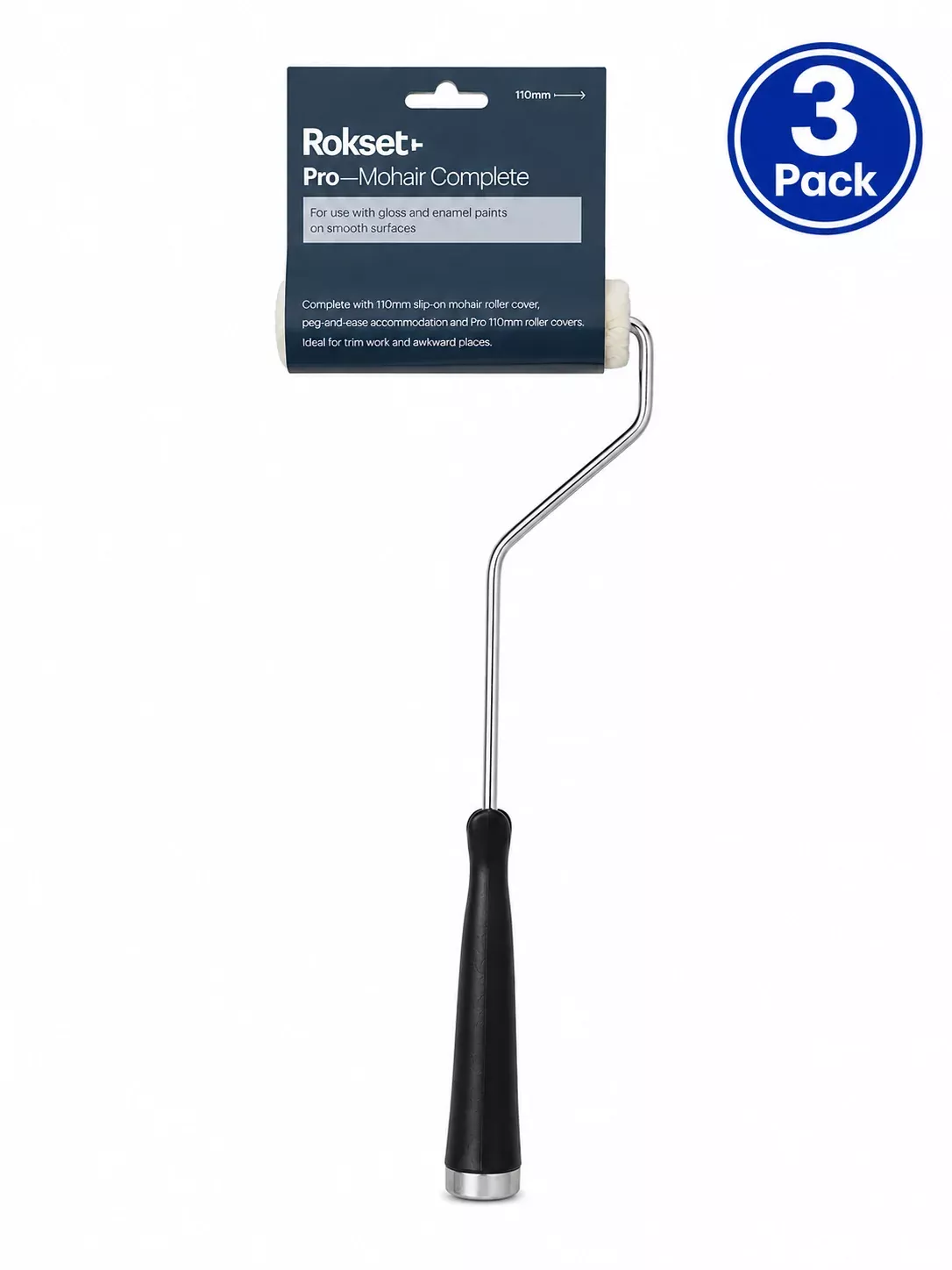 ROKSET Mohair Complete Roller 110mm 3 Pack