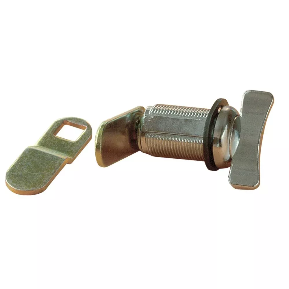 Rv Designer L529, Non-Locking Compartment Lock, Thumb Turn, Weather Resistant, 1-1/2 Inch, Outdoor Hardware, Silver