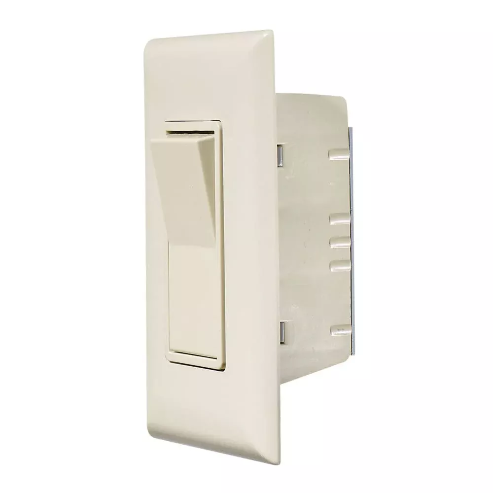 Rv Designer S843, Self Contained Contemporary Touch Switch With Cover Plate, Speedwire, Ivory, Ac Electrical