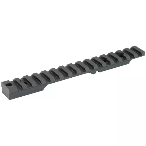 Seekins Precision 0 MOA Scope Base, #6-48 Screws, Fits Remington 700, Short Action, Black Finish 0010710013