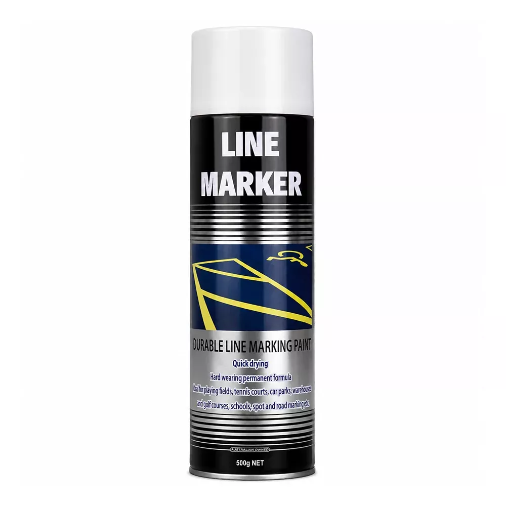 SILVER ZINC Line Marking Paint White 500g Aerosol
