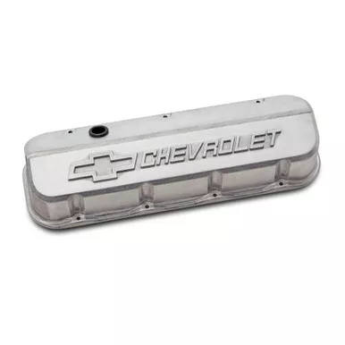 Slant Edge Valve Covers BBC Powdercoat Ready
