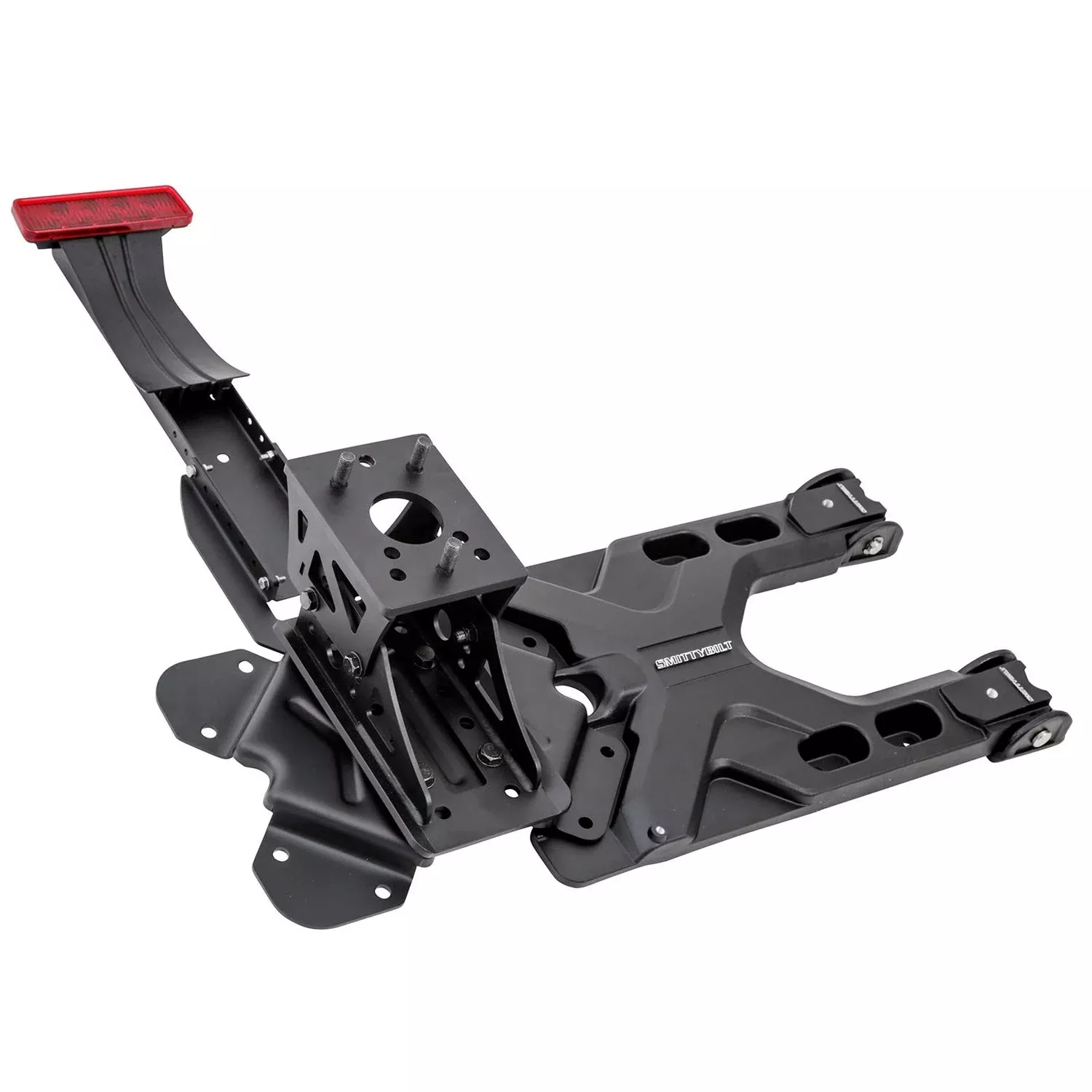 SmittyBilt HD Pivot Tire Carrier SB2843 - Durable Aluminum, Black Finish