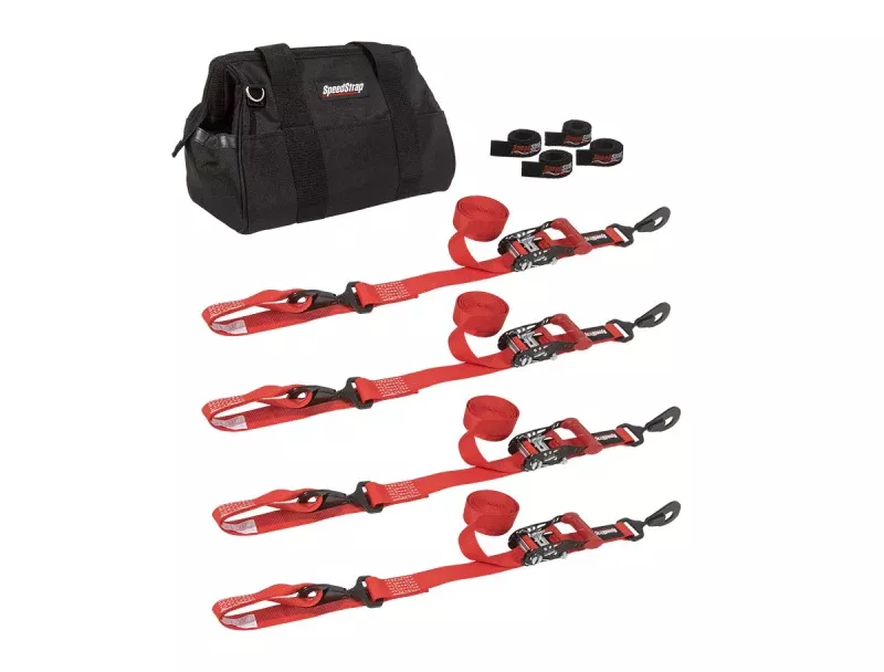SpeedStrap 1 1/2In UTV Tie-Down Kit – Red