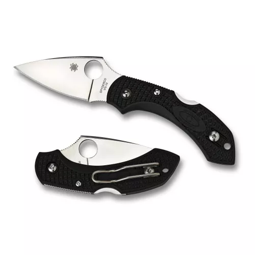 Spyderco Dragonfly 2, 2.25" Folding Knife, Plain Edge, VG-10 Finish, Kraton Handle C28PBK2