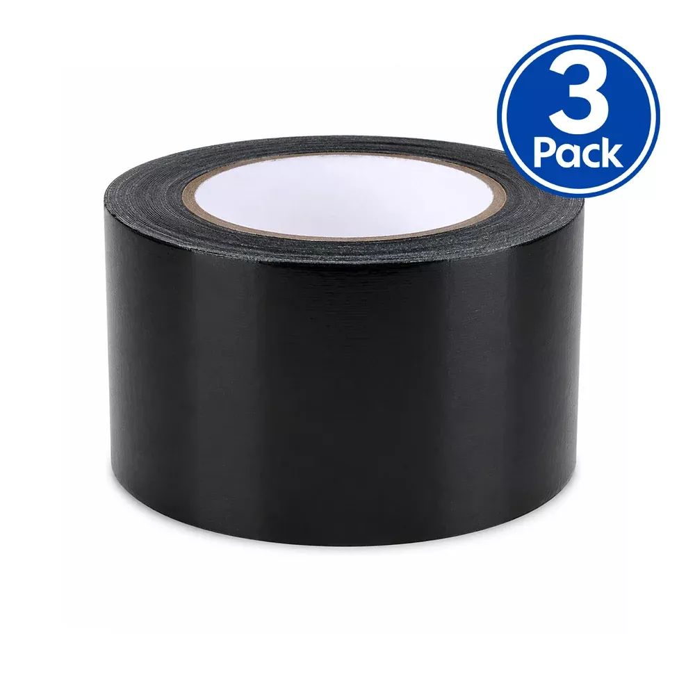 Stylus 369B Cloth Tape Black 72mm x 25m 3 Pack
