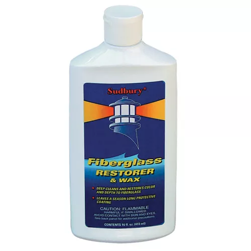 Sudbury One Step Fiberglass RestorerWax - 16oz Liquid