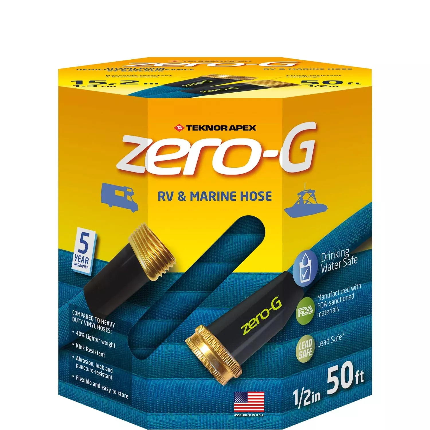 Teknor Apex-4006-50 Zero-G 1/2 X 50′, Blue