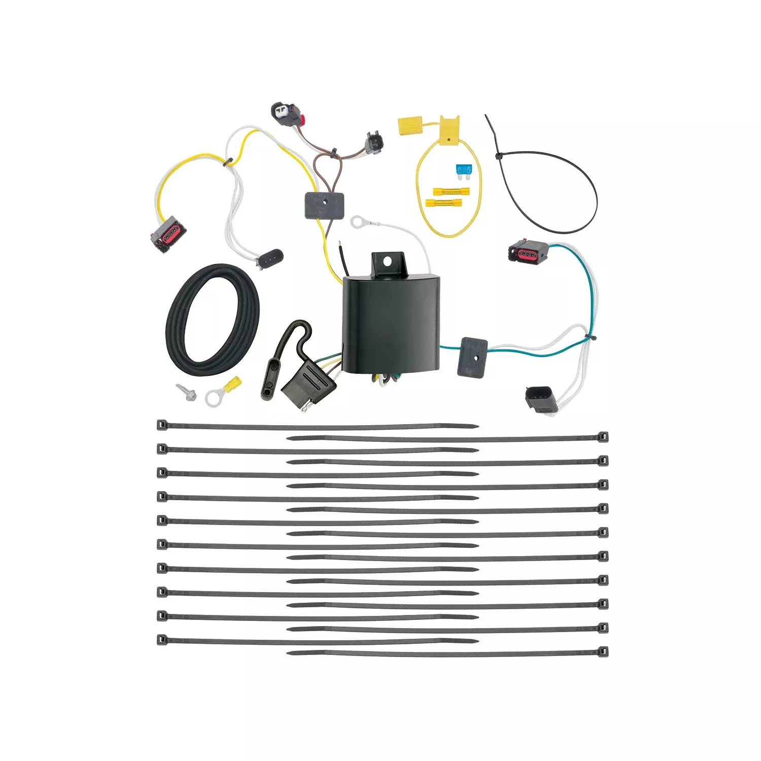 Tekonsha 118727 T-One Connector Assembly With Upgraded Circuit Protected Modulite Hd Module, 1 Pack , Black