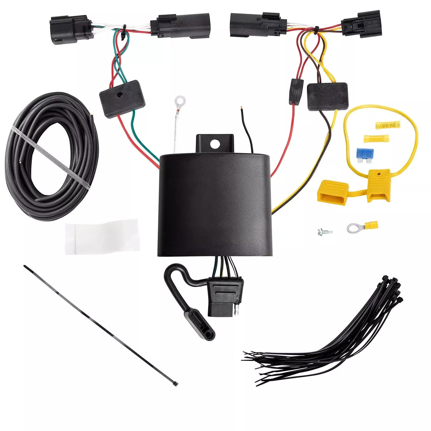 Tekonsha T-One T-Connector Harness, 4-Way Flat, Compatible With Select Jeep Cherokee