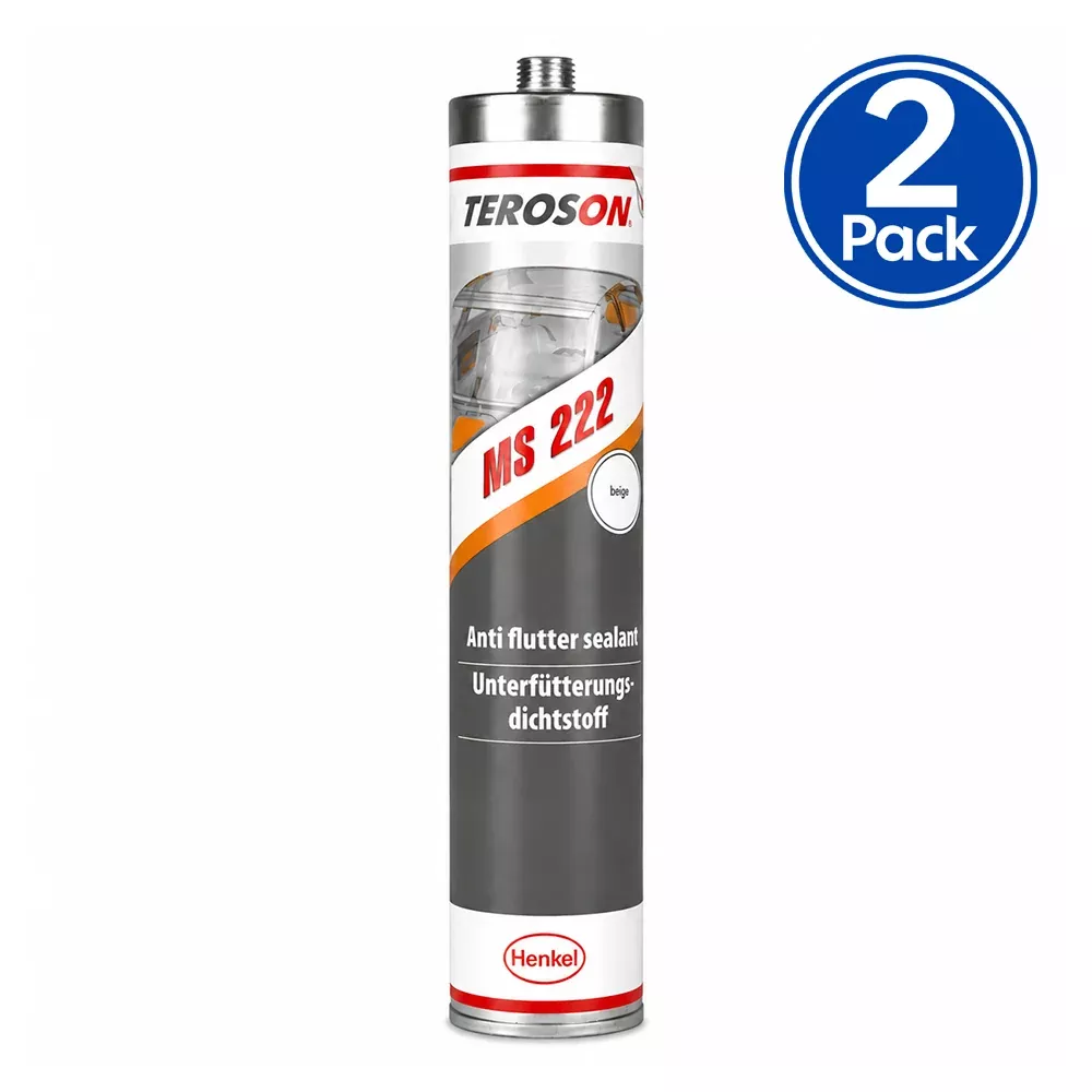 TEROSON MS 222 Anti Flutter Seam Sealer Beige 310ml 2 Pack
