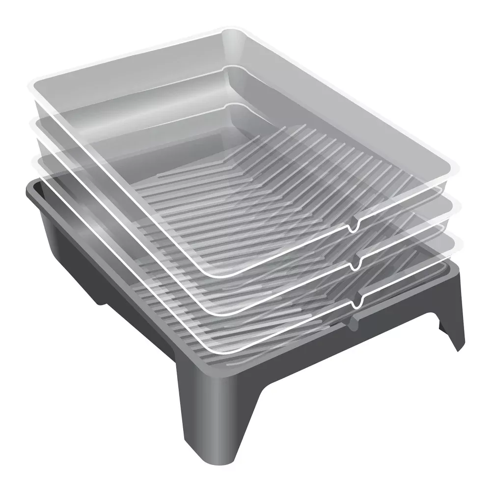 UNi-PRO 270mm Disposable Paint Tray Liners 3 Pack Roller Tray Inserts