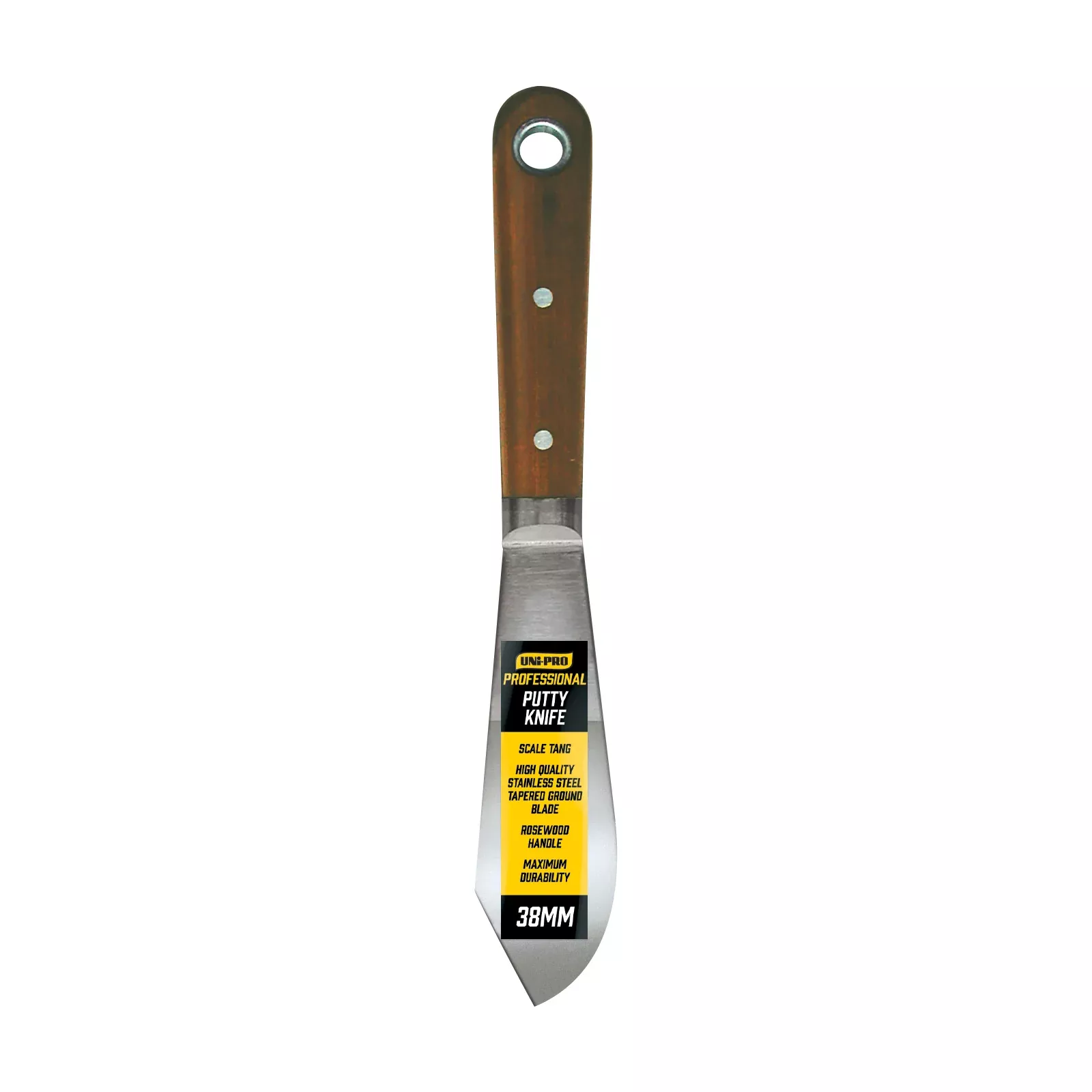 UNi-PRO Professional Premium Trade Stainless Steel Putty Knife 38mm Surface Prep Tool
