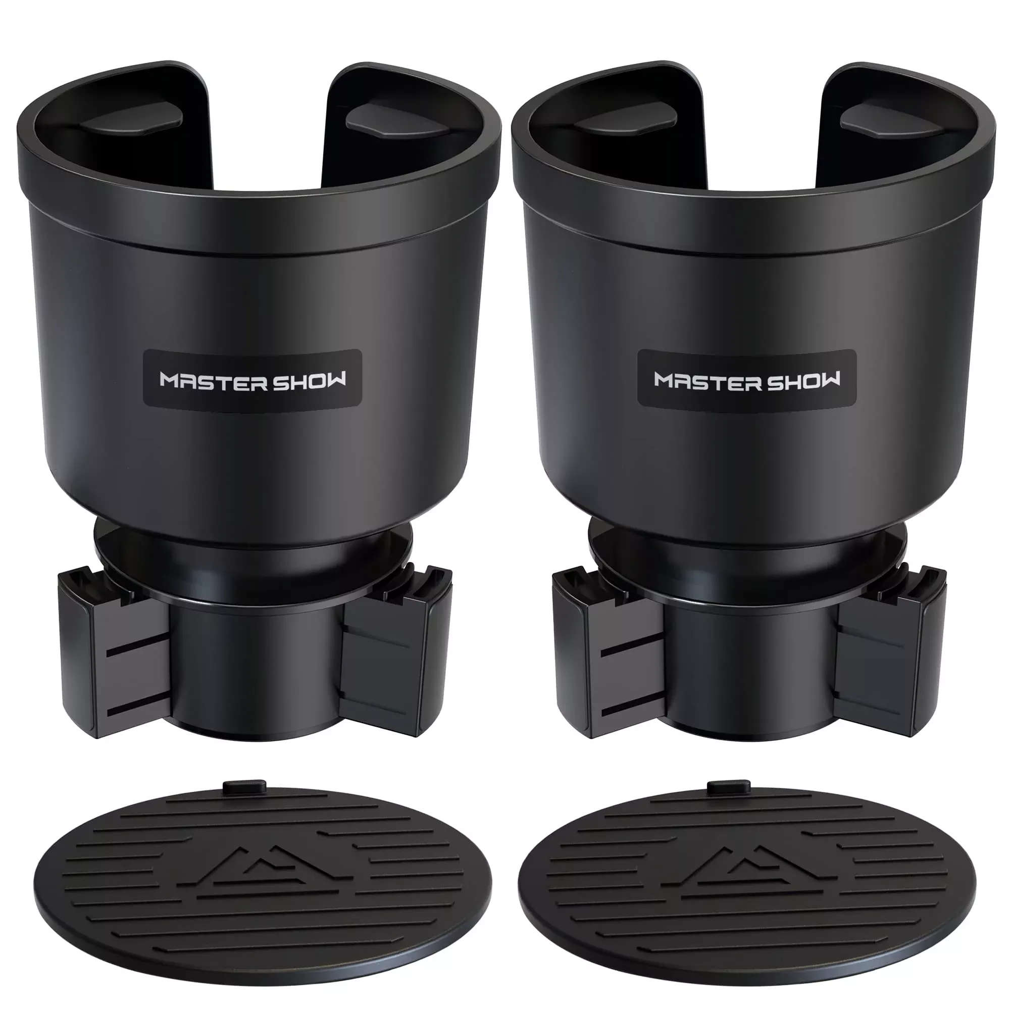 Upgraded Large Cup Holder Expander For Car With Offset Expandable Base Compatible With Yeti Mug10/14Oz Yeti Rambler 24/26/36/46Oz Hydro Flasks 32/40Oz Other Large Bottles In 3.4-4 Diameter