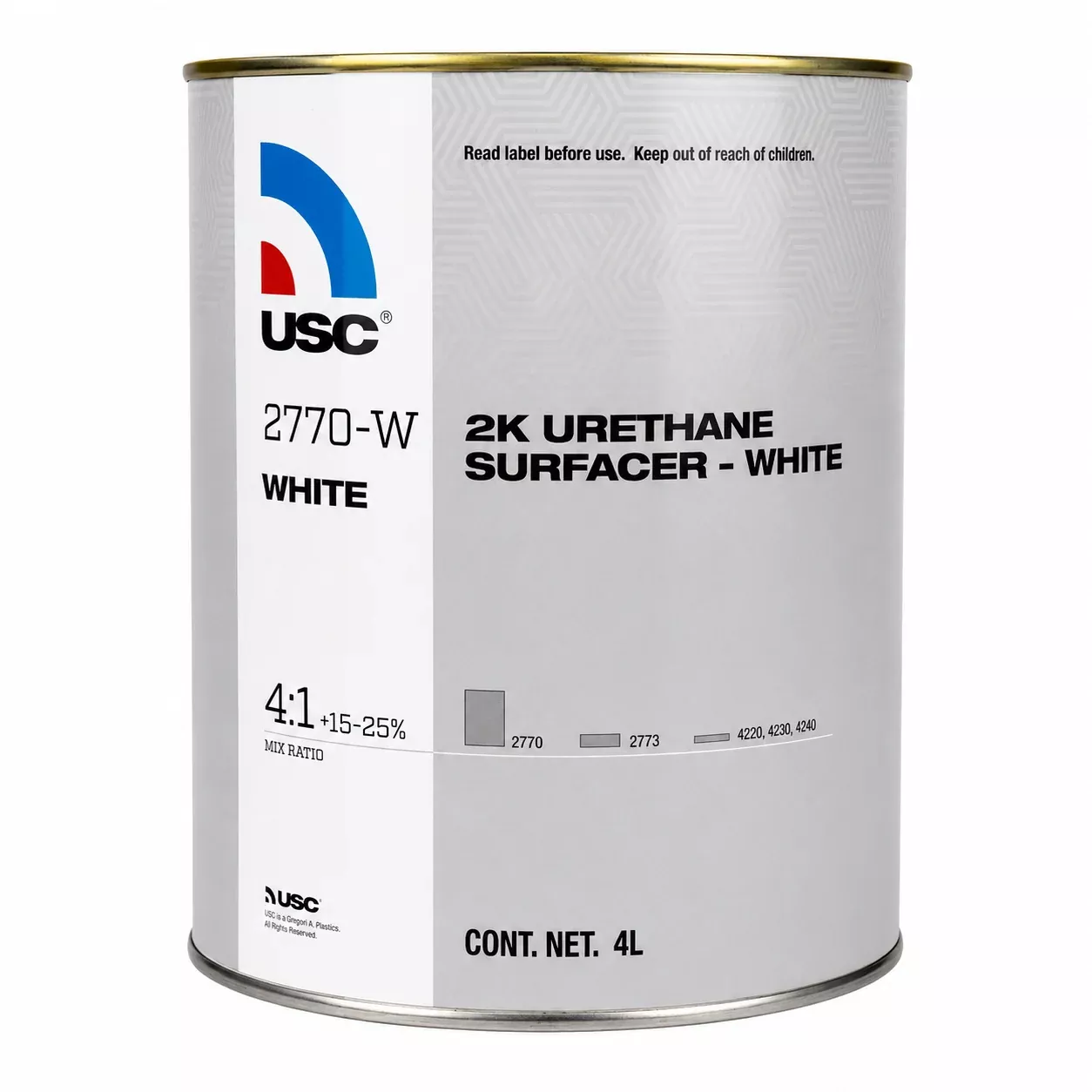 USC 2770-W 2K Urethane Surfacer White 4L